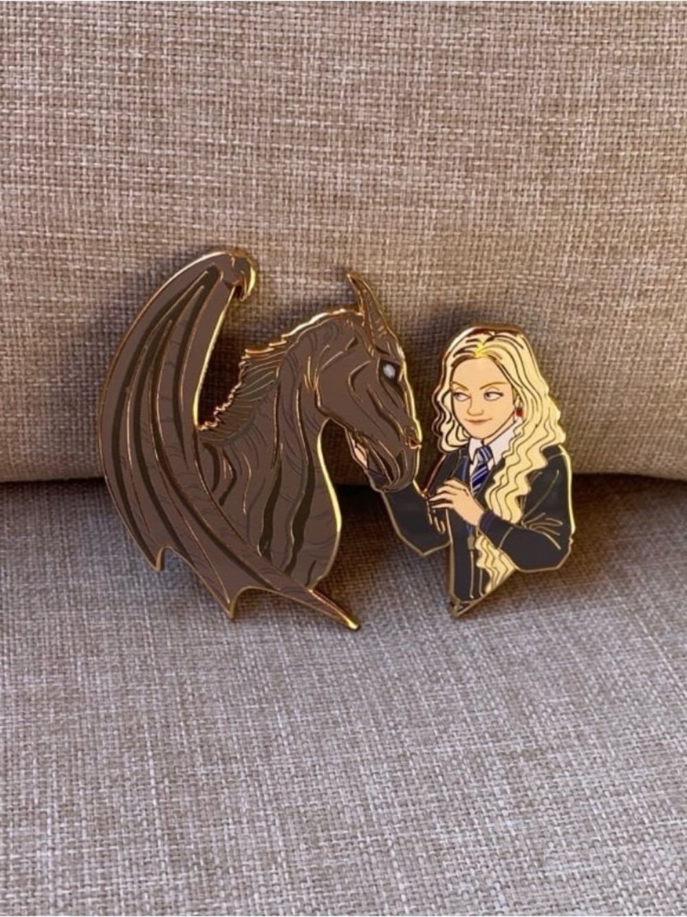 Luna Lovegood and Thestral Enamel Pin Harry Potter